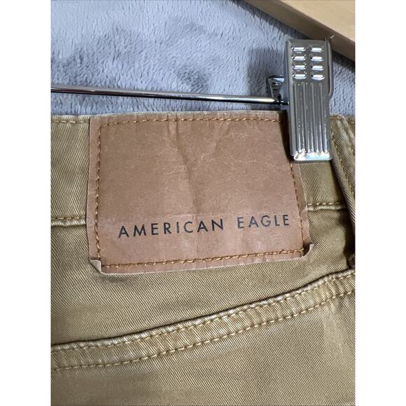 American Eagle Pants Men's 30x30 Tan Flex Slim Fit Straight Stretch Cotton Denim - Picture 6 of 15